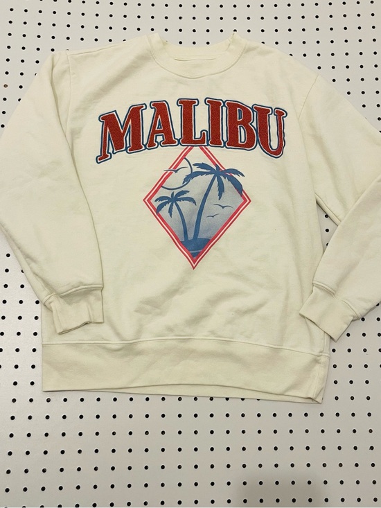Freeze Other - Freeze Cream Crewneck with Red & Blue Malibu Graphic